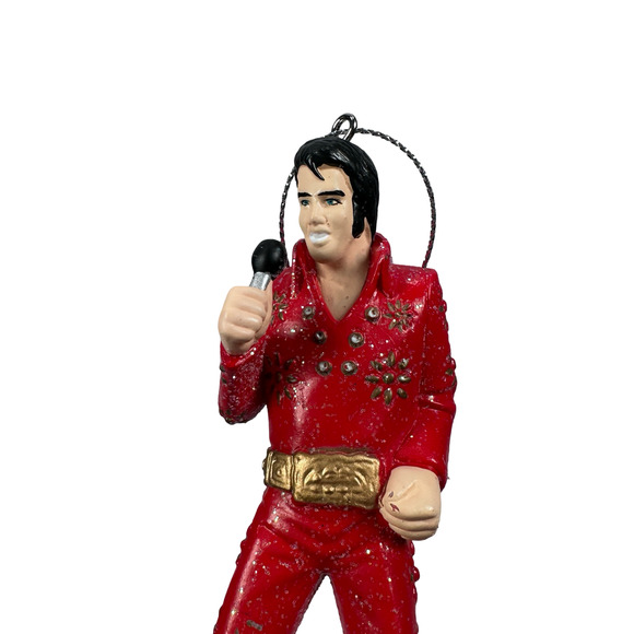 Kurt S Adler Elvis Presley Christmas Ornament 4.5" Red Holiday Décor ZMEP1171SP - Picture 5 of 7